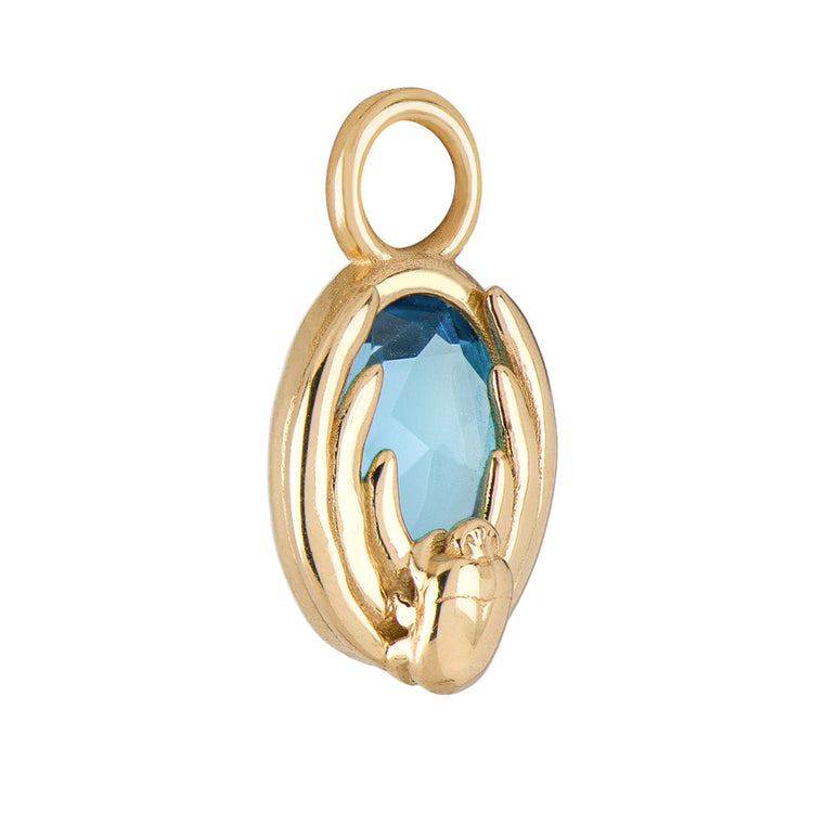 Cancer Swiss Blue Topaz Capsule