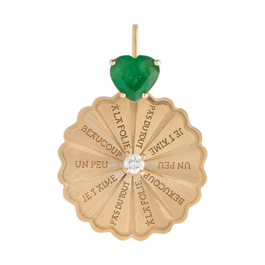Marguerite Emerald Brilliant Classic Pendant