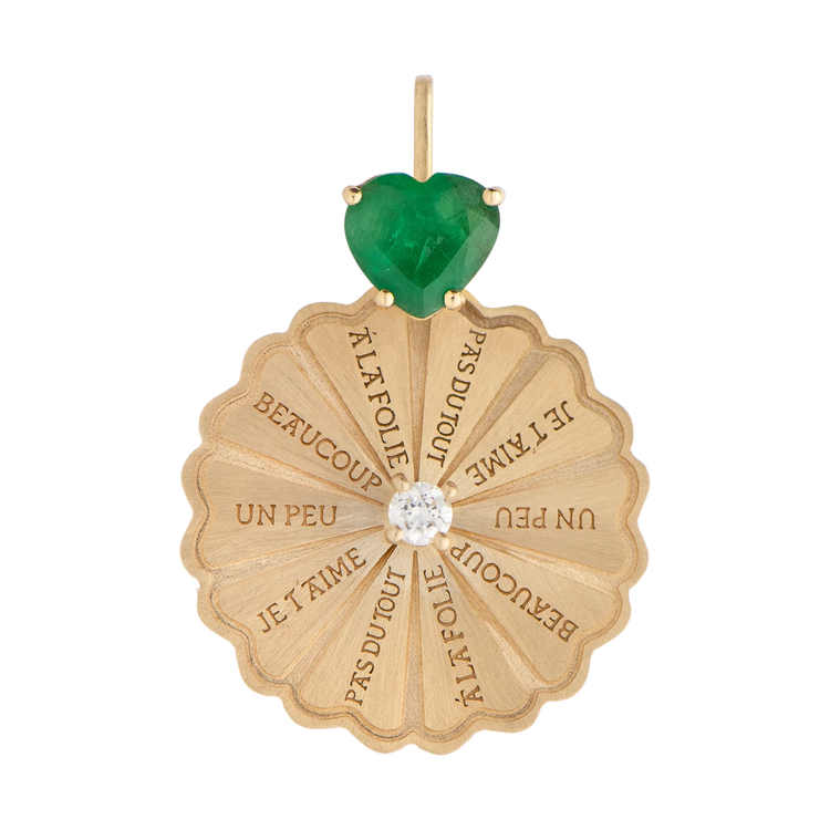 Marguerite Emerald Brilliant Classic Pendant