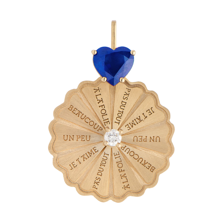 Marguerite Blue Sapphire Brilliant Classic Pendant