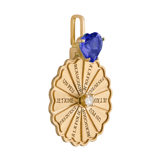 Marguerite Blue Sapphire Brilliant Classic Pendant