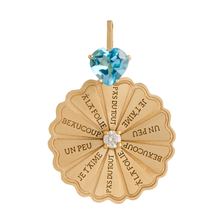 Marguerite Swiss Blue Topaz Classic Pendant