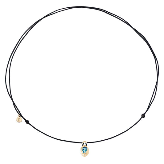 Cancer Swiss Blue Topaz Capsule